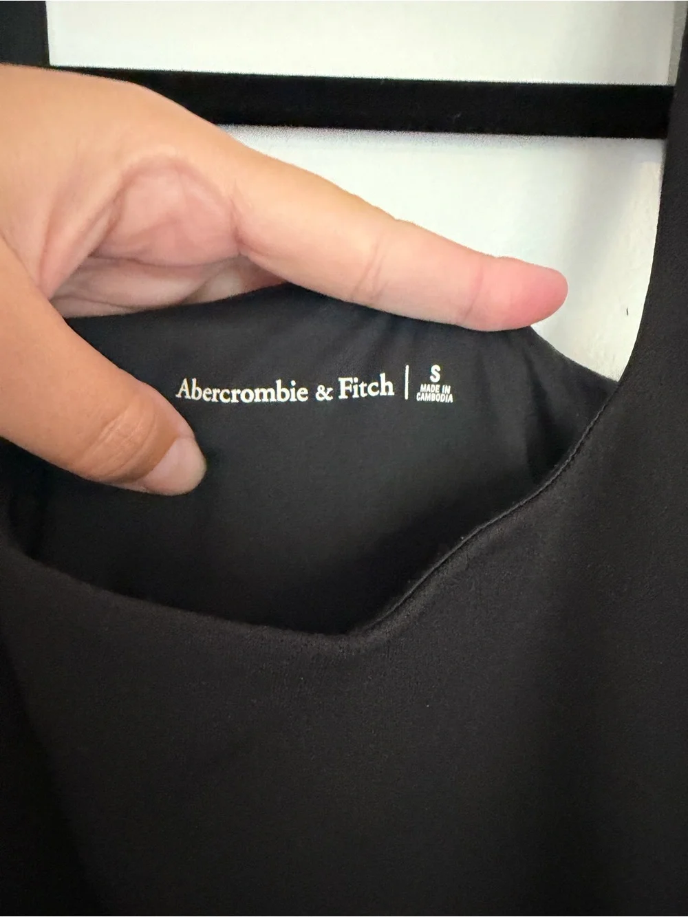 Abercrombie & Fitch Black Bodice with Beige Full Maxi Skirt
